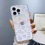 For iPhone 13 Pro Max Little Star Series Glitter Powder TPU Phone Case(Little Love Heart)