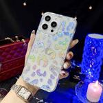 For iPhone 13 Pro Max Little Star Series Glitter Powder TPU Phone Case(Leopard Print)