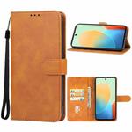 For Tecno Pop 8 Leather Phone Case(Brown)