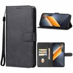 For Tecno Pova 6 Pro Leather Phone Case(Black)