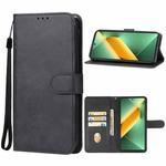 For Tecno Pova 6 Leather Phone Case(Black)