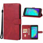 For Tecno Pop 6C Leather Phone Case(Red)