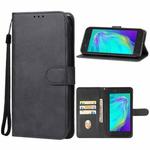 For Tecno Pop 6C Leather Phone Case(Black)