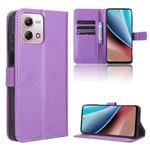 For Motorola Moto G Stylus 4G 2023 Diamond Texture Leather Phone Case(Purple)