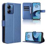 For Motorola Moto G14 4G Diamond Texture Leather Phone Case(Blue)