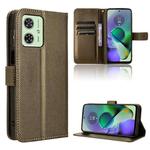 For Motorola Moto G54 5G Diamond Texture Leather Phone Case(Brown)