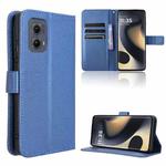 For Motorola Edge 2024 5G Diamond Texture Leather Phone Case(Blue)