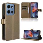 For Motorola Moto G Play 2025 Diamond Texture Leather Phone Case(Brown)