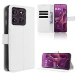 For Motorola Edge 60 Pro Diamond Texture Leather Phone Case(White)