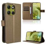 For Motorola Moto G86 Power 5G Diamond Texture Leather Phone Case(Brown)