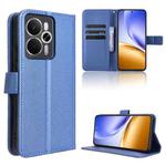 For Realme 14 5G Diamond Texture Leather Phone Case(Blue)