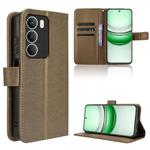 For Realme 14x 5G Malaysia / V70 Diamond Texture Leather Phone Case(Brown)