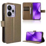 For Realme 15 5G / 15 Pro 5G Diamond Texture Leather Phone Case(Brown)