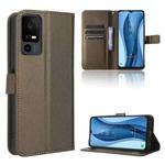 For TCL 40 XL Diamond Texture Leather Phone Case(Brown)