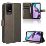 For TCL ION X Diamond Texture Leather Phone Case(Brown)