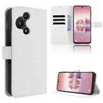 For TCL 60 SE NxtPaper 5G Diamond Texture Leather Phone Case(White)