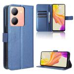 For vivo Y27 / Y36 5G / 4G Diamond Texture Leather Phone Case(Blue)