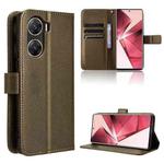 For vivo V29e 5G Diamond Texture Leather Phone Case(Brown)