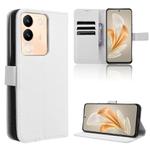For vivo V29E / Y200 5G Diamond Texture Leather Phone Case(White)