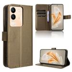 For vivo V29E / Y200 5G Diamond Texture Leather Phone Case(Brown)