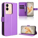 For vivo V29E / Y200 5G Diamond Texture Leather Phone Case(Purple)