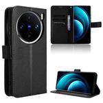 For vivo X100 Pro 5G Diamond Texture Leather Phone Case(Black)