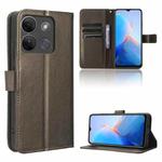 For Infinix Smart 7 HD X6516 Diamond Texture Leather Phone Case(Brown)
