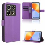 For Infinix Note 30 Pro Diamond Texture Leather Phone Case(Purple)