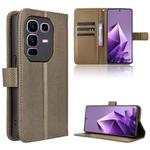 For Infinix Note 50 Pro+ Diamond Texture Leather Phone Case(Brown)