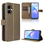For Infinix Smart 10 / Tecno Pop 10 4G Diamond Texture Leather Phone Case(Brown)