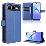 For Infinix Smart 10 Plus 4G Diamond Texture Leather Phone Case(Blue)