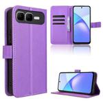 For Infinix Smart 10 Plus 4G Diamond Texture Leather Phone Case(Purple)