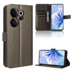 For Tecno Camon 20 Premier 5G Diamond Texture Leather Phone Case(Brown)