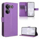 For Tecno Camon 20 Pro 5G Diamond Texture Leather Phone Case(Purple)