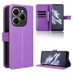 For Tecno Spark 20 Pro 4G Diamond Texture Leather Phone Case(Purple)