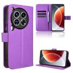 For Tecno Camon 30 Premier 5G Diamond Texture Leather Phone Case(Purple)