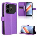 For Tecno Pova 6 Neo 4G Diamond Texture Leather Phone Case(Purple)