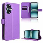 For Tecno Spark Go 2 4G Diamond Texture Leather Phone Case(Purple)