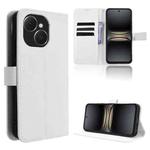 For Tecno Spark 40C Diamond Texture Leather Phone Case(White)