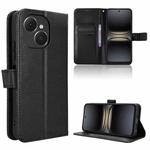 For Tecno Spark 40C Diamond Texture Leather Phone Case(Black)
