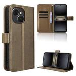 For Tecno Spark 40C Diamond Texture Leather Phone Case(Brown)