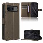 For Google Pixel 8 Diamond Texture Leather Phone Case(Brown)