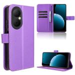 For Huawei Enjoy 80 4G Diamond Texture Leather Phone Case(Purple)