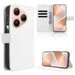 For Huawei Pura 80 5G Diamond Texture Leather Phone Case(White)