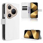 For Huawei Pura 80 Pro 5G / 80 Pro+ 5G Diamond Texture Leather Phone Case(White)