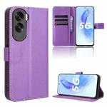 For Honor X50i Diamond Texture Leather Phone Case(Purple)