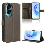 For Honor X50i Big Hole / 90 Lite Diamond Texture Leather Phone Case(Brown)