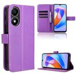 For Honor X5 Plus Diamond Texture Leather Phone Case(Purple)