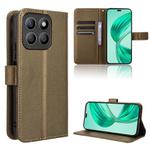 For Honor X8b 4G Diamond Texture Leather Phone Case(Brown)