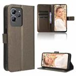 For Oukitel C32 Diamond Texture Leather Phone Case(Brown)